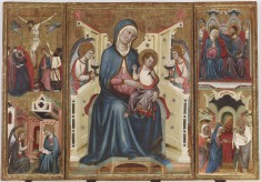 Virgin and Child, with the Crucifixion and the Annunciation, and the Coronation of the Virgin and the Presentation in the Temple