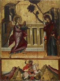 Annunciation, Saint George Killing the Dragon