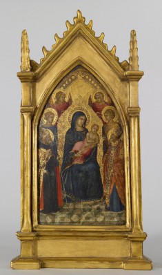 Virgin and Child with Saints Augustine, Nicholas (?), Catherine (?), Lucy, and Angels