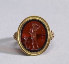 Intaglio with an Athlete Set in a Ring
