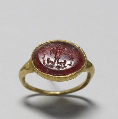 Intaglio Ring with The Good Shepherd