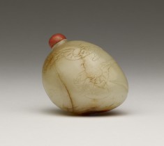 Snuff Bottle with Five Bats