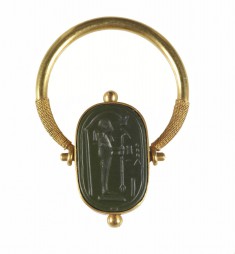 Intaglio with Ptah and the Name Amun-Re Set in a Swivel Ring