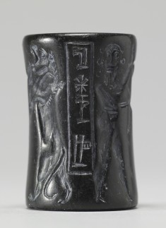 Cylinder Seal with a Nude Hero