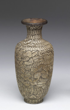 Enamel Vase Depicitng a Stage of Cloisonné Enamelling Process (2 of 8)