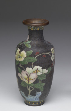Enamel Vase Depicting a Stage of Cloisonné Enamelling Process (6 of 8)