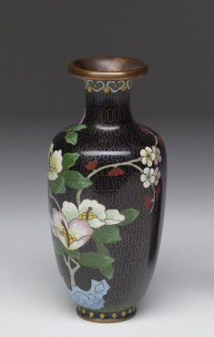 Enamel Vase Depicting a Stage of Cloisonné Enamelling Process (7 of 8)
