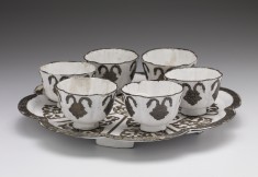 Tray with Six Small Cups