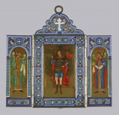 Triptych with Saint and Angels