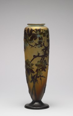 Vase with Cherry Tree Branches