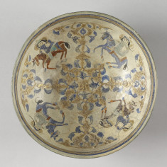 Bowl with Four Horsemen and Inscription