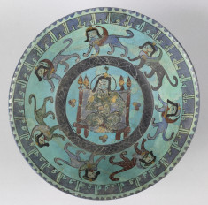 Bowl with Enthroned Ruler Surrounded by Sphinxes