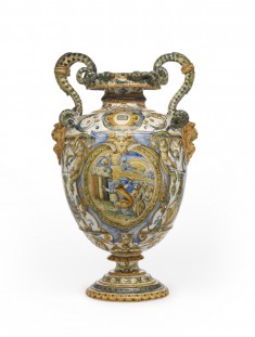 Snake-Handled Vase with Scenes from Genesis