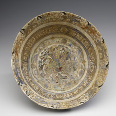 Bowl with Horseman and Winged Sphinxes