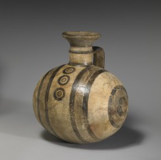 Barrel Jug with Geometric Decoration