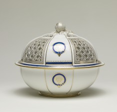 Sponge Dish with the Monogram of William T. Walters