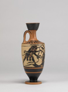 Herakles and Iolaos fighting the Lernaean Hydra
