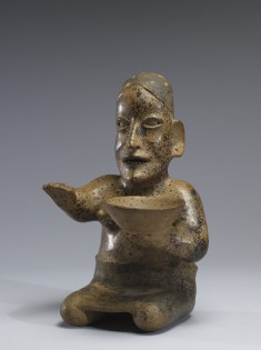 Kneeling Female Figure Holding a Bowl