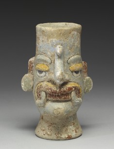 Tlaloc Head Flask