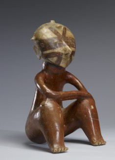 Seated Male Figure with Arms Resting on Upraised Knees