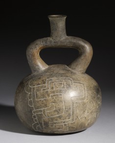Stirrup Vessel with Incised Designs