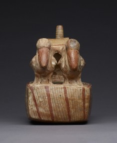 Double-Whistle Vessel with Sea Birds
