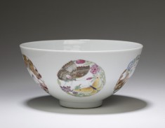 Bowl with Flowers and Butterflies