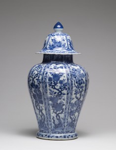 Jar with Climbing Floral Designs