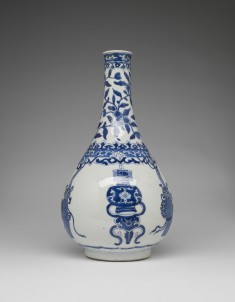 Bottle with Hanging Ornaments and Vases
