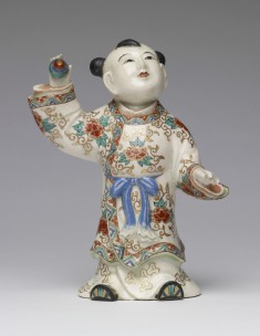 Figurine ("okimono") of a Happy Chinese Boy