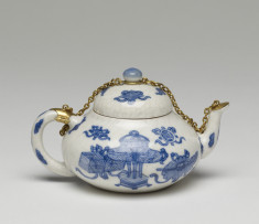 Teapot with Buddhist Emblems