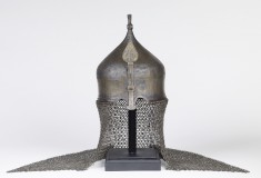 Turban Helmet with Neck Guard of Mail and Nose Guard