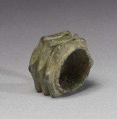 Spiked Washer from a Horse Bit with Six Rows of Three Points