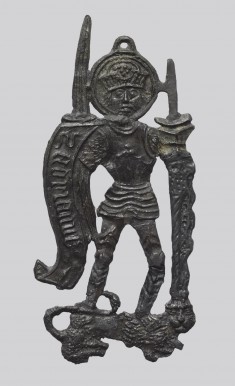 Pilgrim Badge with Saint Adrian