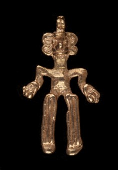 Man with Feather Headdress Pendant