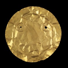 Pectoral Ornament with Crimped Edge and Dots
