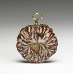 Watch with a Case Representing a Peony