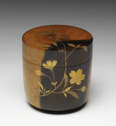 Jar for Powdered Tea; Spray of cherry blossoms