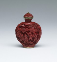 Snuff Bottle with Boys in a Landscape