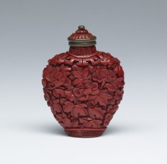 Snuff Bottle with Peonies