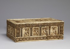 Casket with Warriors in Combat