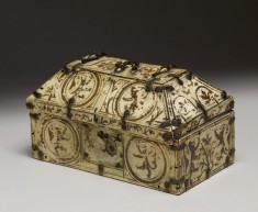 Truncated Pyramidal Box with Heraldic Motifs