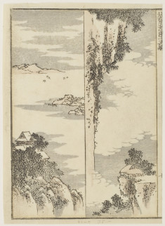 Two designs for landscape paintings