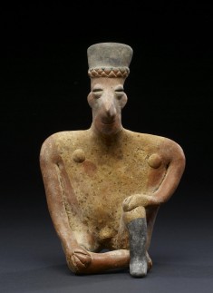 Seated Male (?) Figure