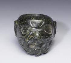 Jaguar Effigy Mace Head