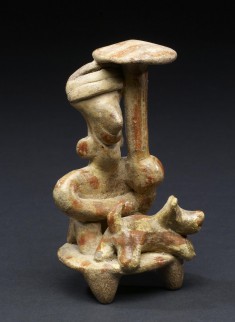 Seated Figure with Dog