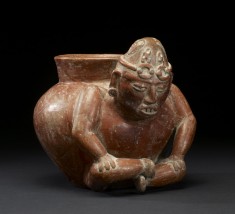 Seated Male Effigy Vessel