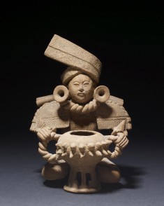 Seated Male Figure with Incense Burner