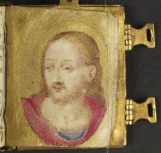Leaf from Miniature Manuscript Used as a Pendant: Portrait of Christ