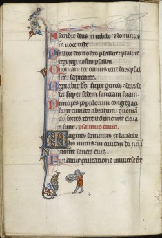 Leaf from Fieschi Psalter; Psalter Text